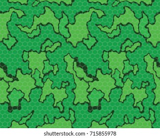 Abstract camouflage pattern. Seamless vector wallpaper.Colorful desktop background. Unique clothing style. Vector illustration