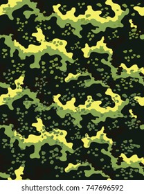 Abstract camouflage pattern. Seamless vector wallpaper.Colorful background. Unique clothing style. Vector illustration. Military print