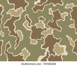 Abstract camouflage pattern. Seamless vector wallpaper.Colorful background. Unique clothing style. Vector illustration. Military print