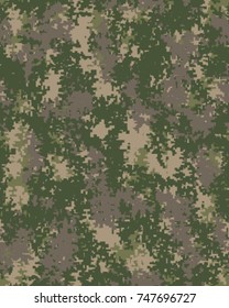 Abstract camouflage pattern. Seamless vector wallpaper.Colorful background. Unique clothing style. Vector illustration. Military print