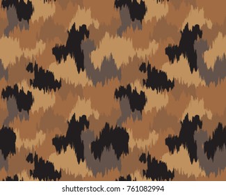 Abstract camouflage pattern. Seamless vector wallpaper.Colorful background. Unique clothing style. Vector illustration. Military print