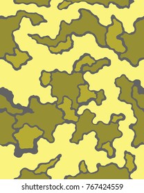 Abstract camouflage pattern. Seamless vector wallpaper.Colorful background. Vector illustration