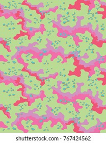 Abstract camouflage pattern. Seamless vector wallpaper.Colorful background. Vector illustration