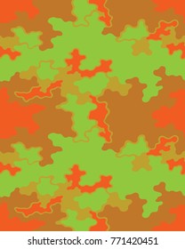 Abstract camouflage pattern. Seamless vector wallpaper.Colorful background. Vector illustration