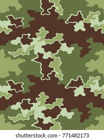 Abstract camouflage pattern. Seamless vector wallpaper.Colorful background. Vector illustration