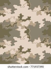 Abstract camouflage pattern. Seamless vector wallpaper.Colorful background. Vector illustration