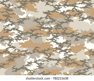 Abstract camouflage pattern. Seamless vector wallpaper.Colorful background. Vector illustration.