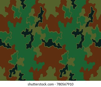Abstract camouflage pattern. Seamless vector wallpaper.Colorful background. Vector illustration.