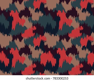 Abstract camouflage pattern. Seamless vector wallpaper.Colorful background. Vector illustration.