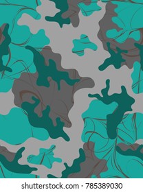 Abstract camouflage pattern. Seamless vector wallpaper.Colorful background. Vector illustration.