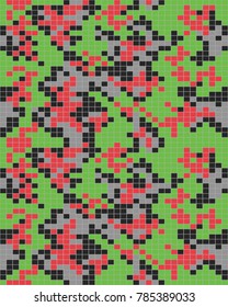 Abstract camouflage pattern. Seamless vector wallpaper.Colorful background. Vector illustration.