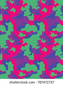 Abstract camouflage pattern. Seamless vector wallpaper.Colorful background. Vector illustration.