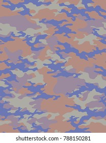 Abstract camouflage pattern. Seamless vector wallpaper.Colorful background. Vector illustration.
