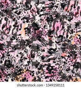 Abstract camouflage pattern, vector illustration.