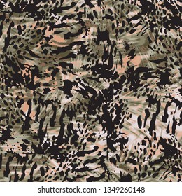 Abstract camouflage pattern, vector illustration.