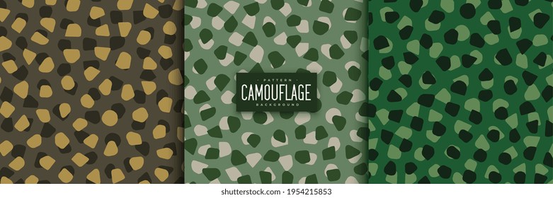 patrones de camuflaje abstractos establecidos al estilo voronoi