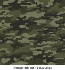 
abstract camouflage print seamless vector pattern