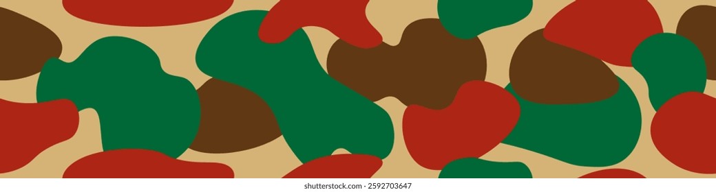 Abstract camouflage seamless pattern background