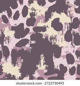 Patrón Abstractas de camuflaje sin fisuras – Textura de manchas de animales Grunge
