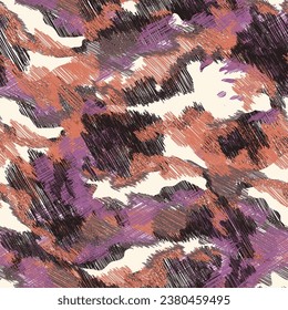 abstract camouflage seamless pattern on white background