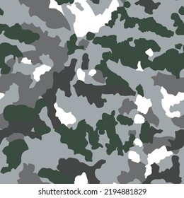 Abstract camouflage seamless repeat pattern