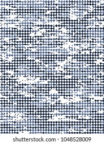 Abstract camouflage seamless vector pattern. black and grey color.