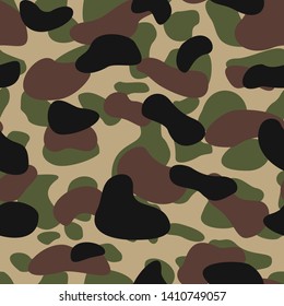
abstract camouflage seamless vector pattern