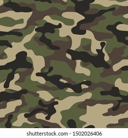 Abstract camouflage seamless vector pattern. military texture. to print.