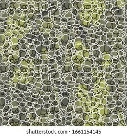 Abstract camouflage seamless vector pattern with circles