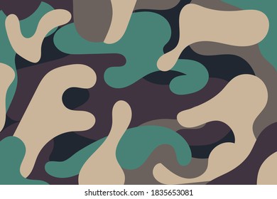 abstract camouflage vector background illustration 