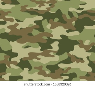 
Abstract camouflage vector pattern. Green background. Modern design.