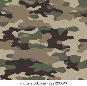 
Abstract camouflage vector texture, military uniform, trendy pattern. Disguise