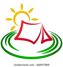 Abstract Camping Logo 