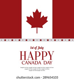Abstract Canada day background with some special objects