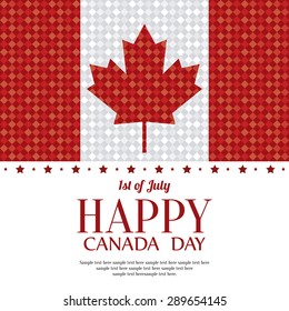 Abstract Canada day background with some special objects