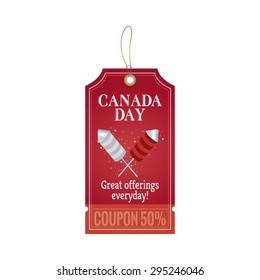 Abstract Canada day object on a white background