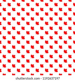 Abstract Canadian backgrounds. Seamless pattern from repeating maple leaves, vector illustration.