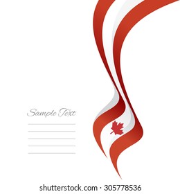 Abstract Canadian right ribbon vector