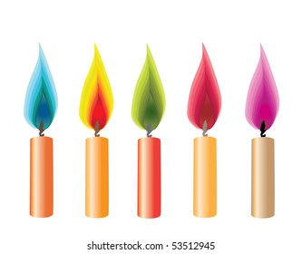abstract candles for life events