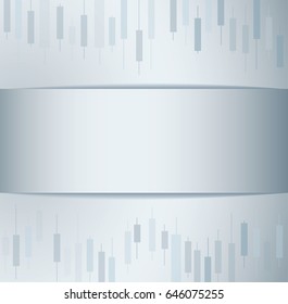 abstract candlestick stock exchange banner background vector 