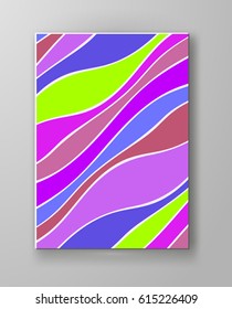 Abstract candy color design templates. Brochures unusual color shapes style. Vintage sweets frames and backgrounds. Vector Illustration.