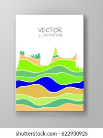 Abstract candy color design templates with white grunge element. Brochures unusual color shapes style. Vintage sweets frames and backgrounds. Vector Illustration.