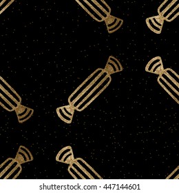 Abstract candy seamless pattern. Vector Xmas background.