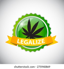 Abstract Cannabis Background Vector Illustration EPS10