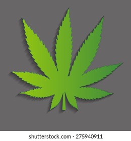 Abstract Cannabis Background Vector Illustration EPS10