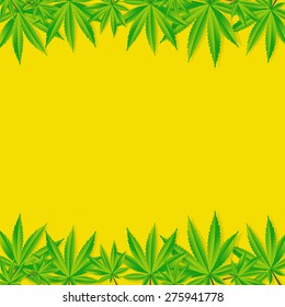 Abstract Cannabis Background Vector Illustration EPS10