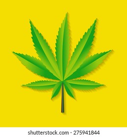 Abstract Cannabis Background Vector Illustration EPS10
