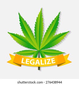Abstract Cannabis Background Vector Illustration EPS10