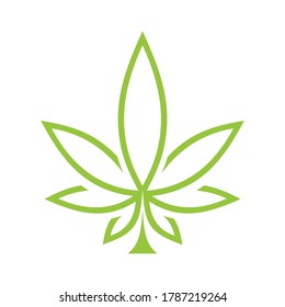 Design-Vorlage für abstrakte Cannabis-Logos