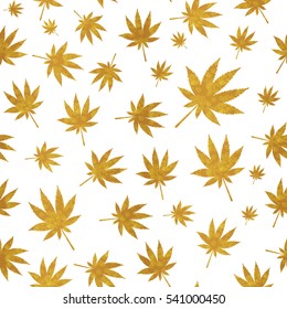 Abstract Cannabis Seamless Pattern Background Vector Illustration EPS10